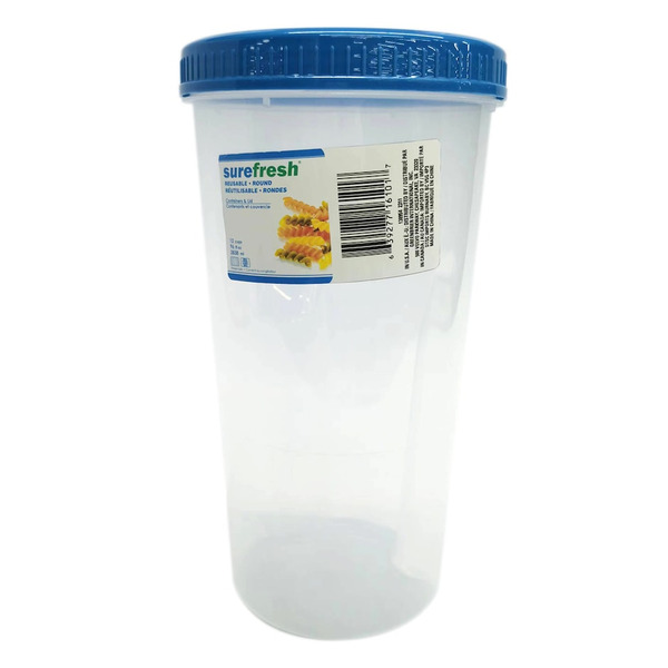 Sure Fresh Food Storage 3-Quart Clear Plastic Food Canister With
