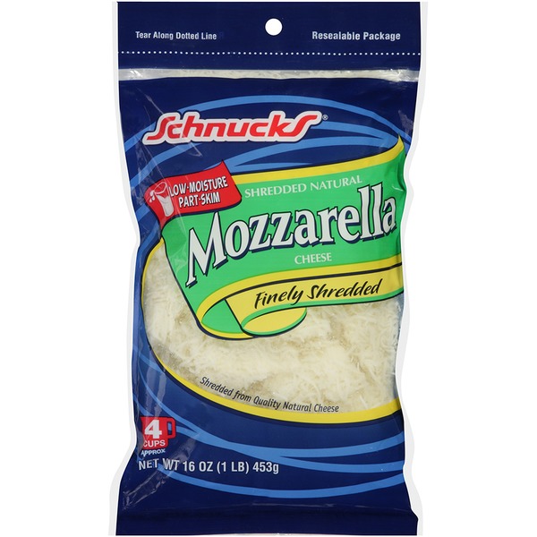 Schnucks Finely Shredded Mozzarella Cheese (16 oz) Instacart