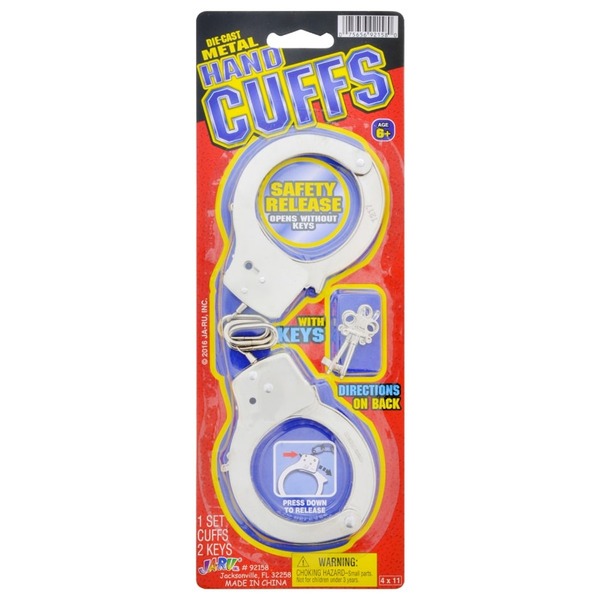 JA-RU Hand Cuffs, Die-Cast Metal Same-Day Delivery | Family Dollar