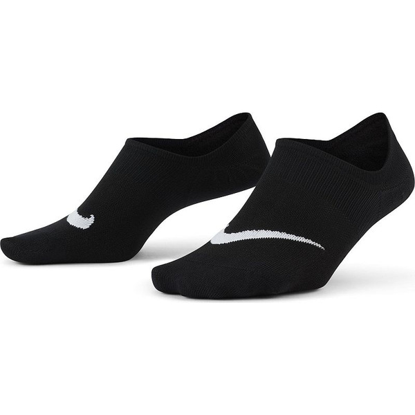 Nike Women's Everyday Plus Size Lightweight Training No-Show Socks, Medium - Black