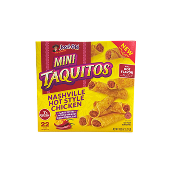 José Olé Nashville Hot Style Chicken Mini Taquitos