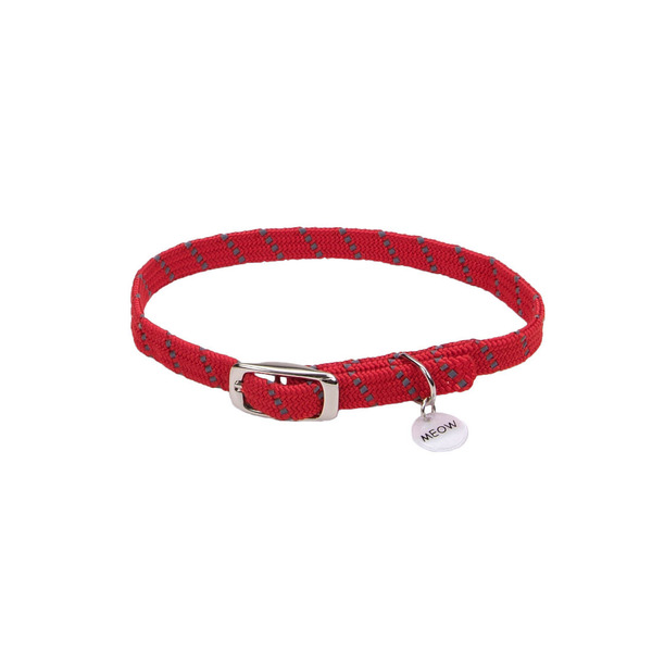Elasta Cat Red 10 Reflective Safety Stretch Cat Collar
