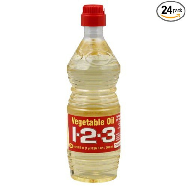 123 Vegetable Oil - 24/16.9 oz Bottle