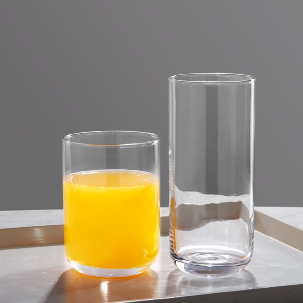 Gibson Emory 16-Piece Tumbler & DOF Glasses Set - Clear