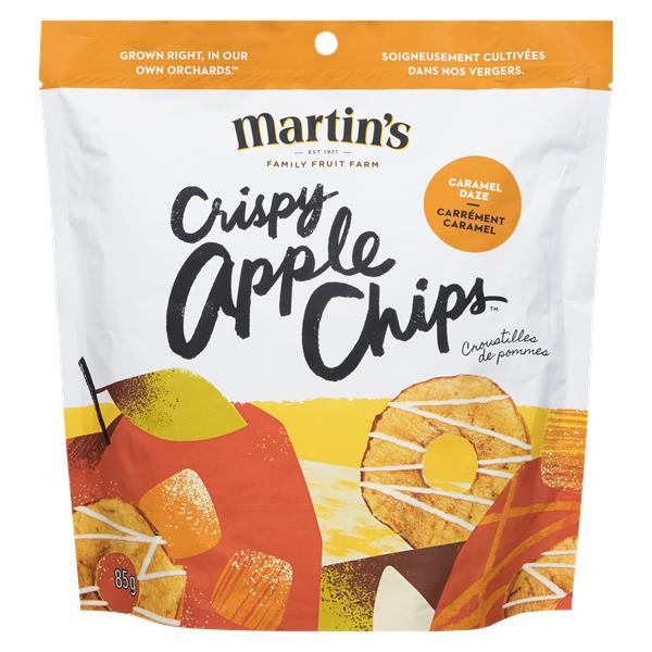Martin's Crispy Apple Chips Caramel Daze 85 g Same-Day Delivery or