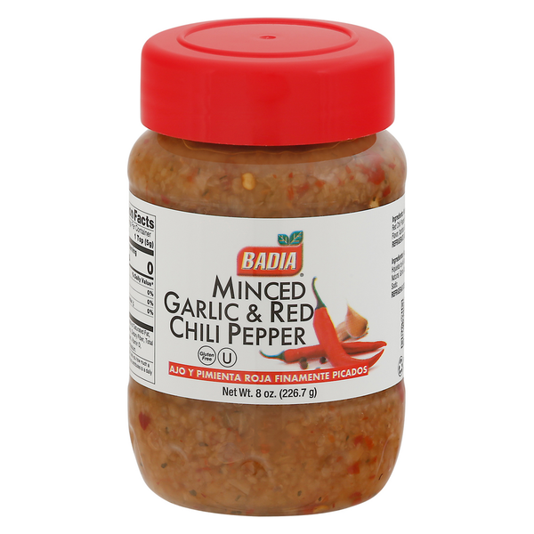 Badia Spices Garlic & Red Chili Pepper, Minced