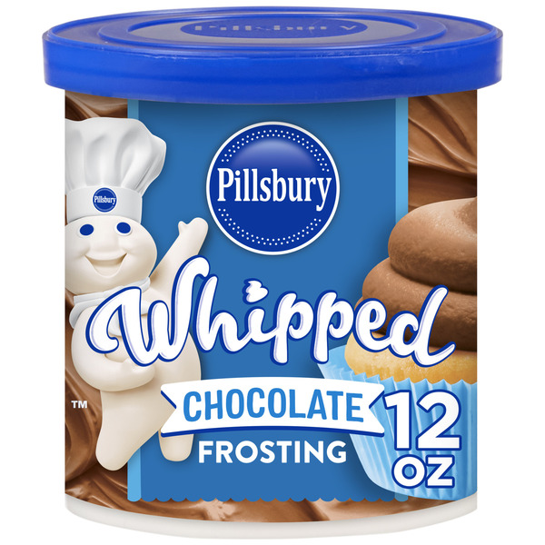 Pillsbury Whipped Chocolate Frosting, 12 Oz Tub