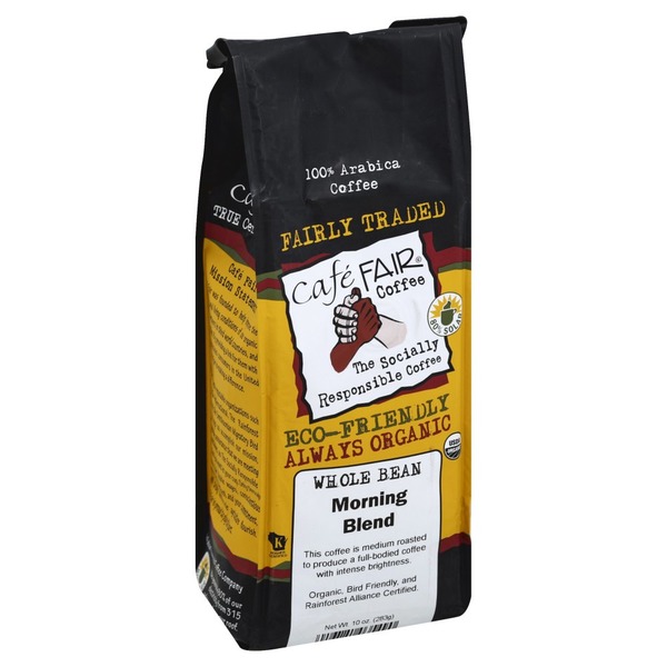 Cafe FAIR Coffee, Whole Bean, Morning Blend (10 oz) Instacart