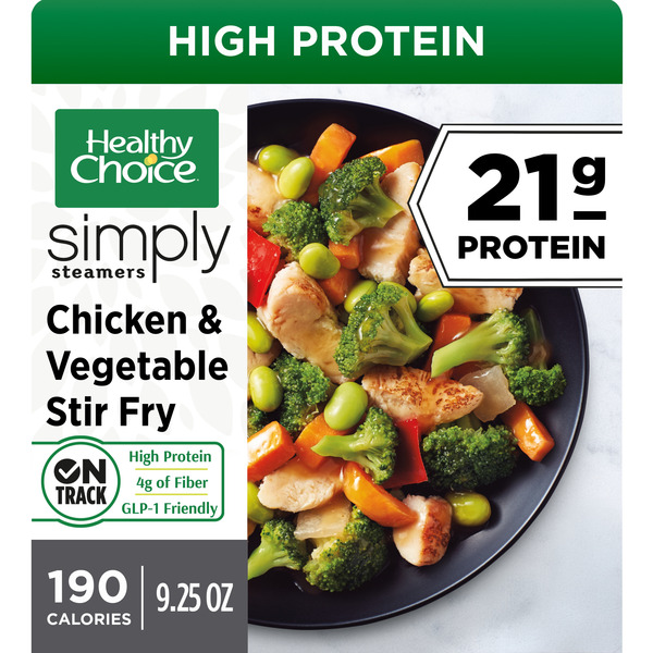 Healthy Choice Simply Steamers Chicken & Vegetable Stir Fry, Frozen Meal