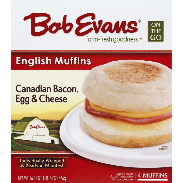 Bob Evans On the Go Canadian Bacon, Egg & Cheese English Muffin