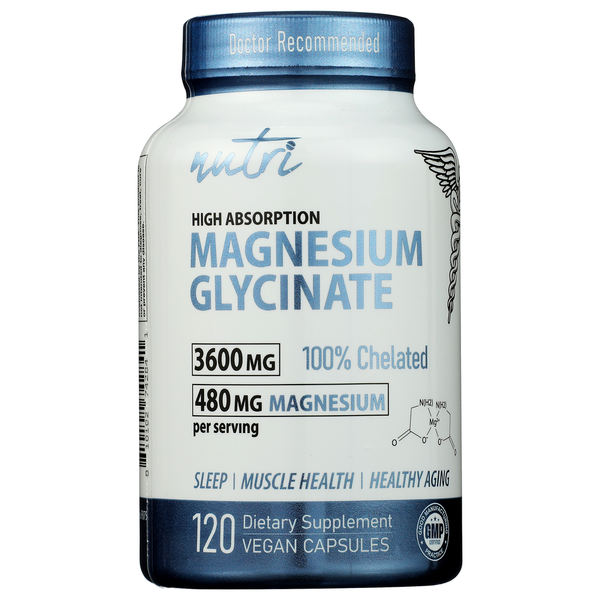 magnesium glycinate and semaglutide Nutri, Magnesium Glycinate, High Absorption