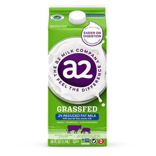a2 Milk Grassfed 2% Reduced Fat Milk Same-Day Delivery or Pickup