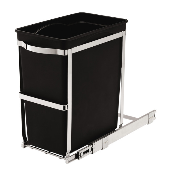 simplehuman 30-Liter Black Under-Counter Pull-Out Trash Can