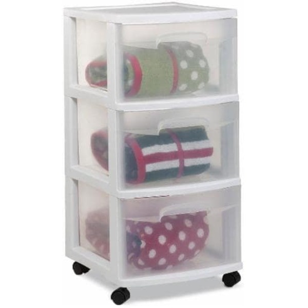 Sterilite Drawer Cart 3 White Medium 1 Each From Fry S
