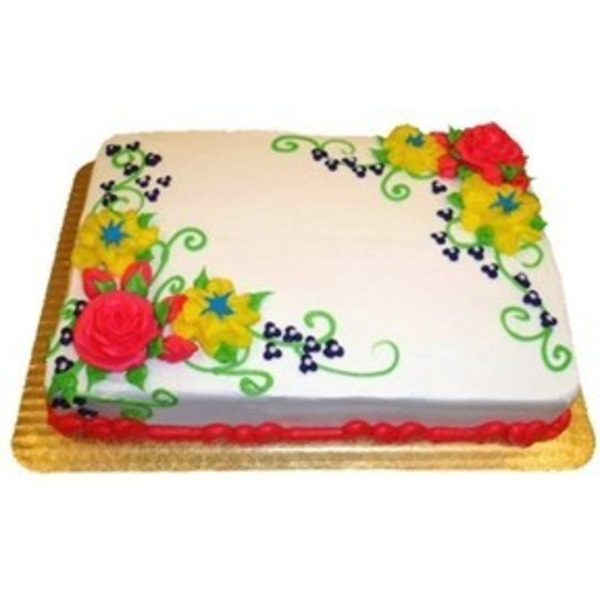 FLORAL BOUQUET SHEET CAKE #22 Same-Day Delivery or Pickup | Cub