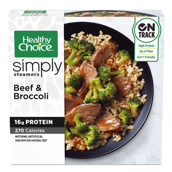Healthy Choice Simply Steamers Beef & Broccoli, Frozen Meal Same