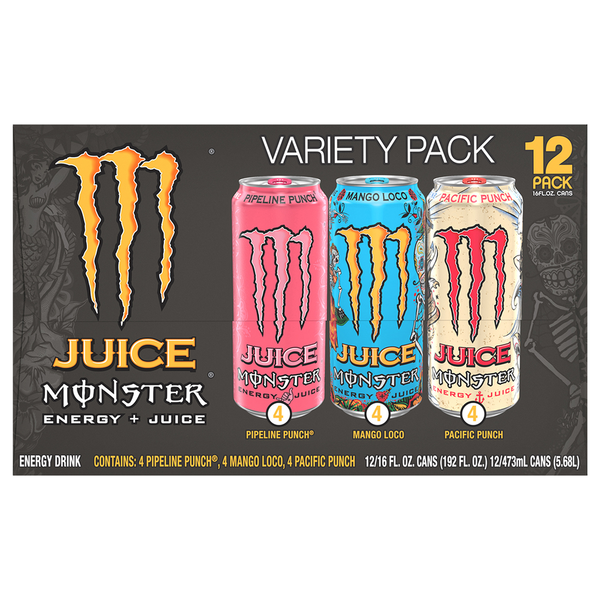 Big Energyアソート×1 wacky mart×1 Monster 12 Pack Variety Pack Juice Energy Drink Same-Day