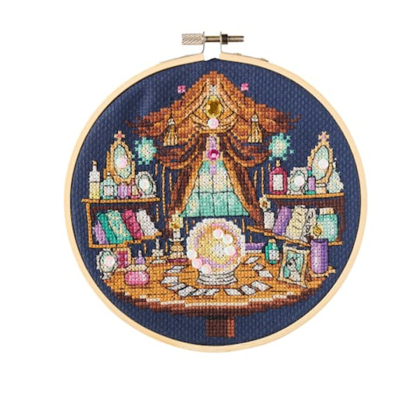 Loops & Threads Fortune Teller Halloween Counted Cross Stitch Kit