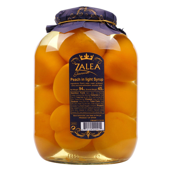 Zalea Gourmet Peach In Light Syrup, 94 oz Same-Day Delivery | Costco