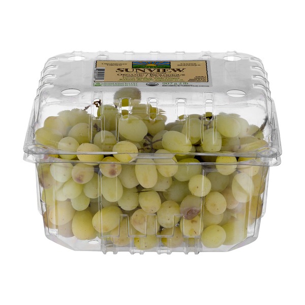 Sunview Organic Green Seedless Table Grapes (907 g bunch) Instacart
