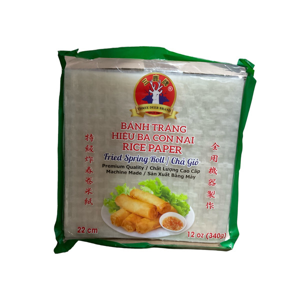 THREE DEER Rice Paper Square Frying