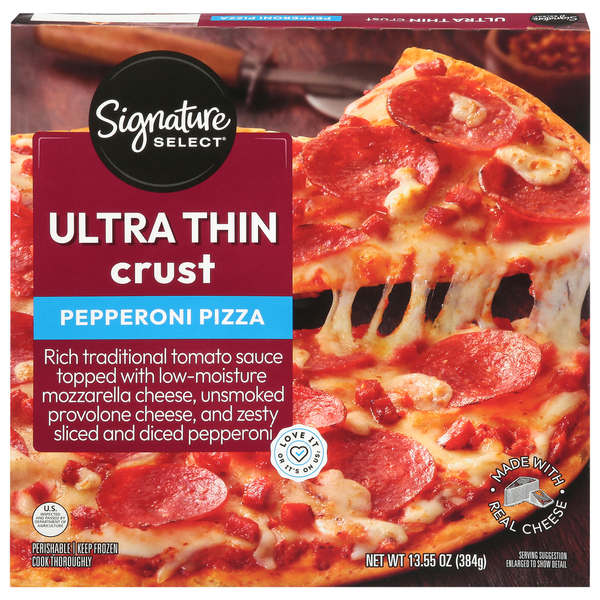 Signature SELECT Ultra Thin Crust Pepperoni Pizza