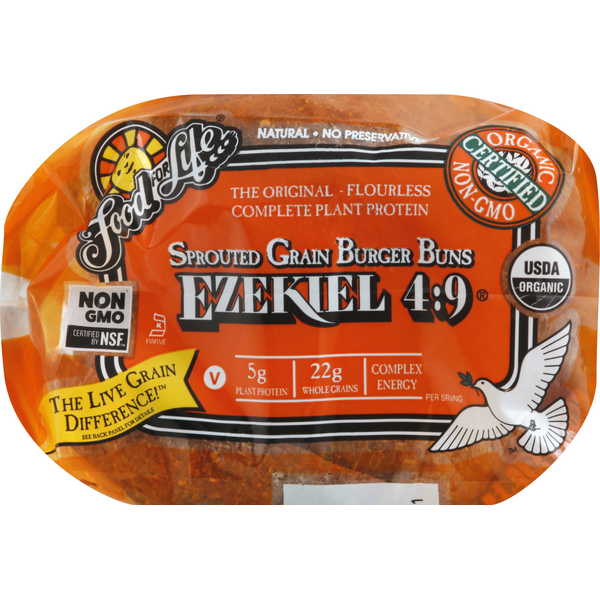 Food for Life Sprouted Grain Burger Buns (16 oz) Instacart