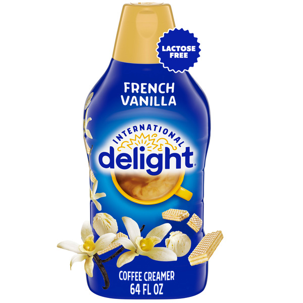 International Delight Coffee Creamer, French Vanilla, Refrigerated Flavored Creamer, 64 FL OZ Bottle