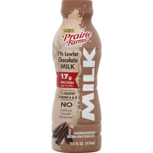 Prairie Farms Milk, 1% Lowfat, Chocolate Same-Day Delivery or