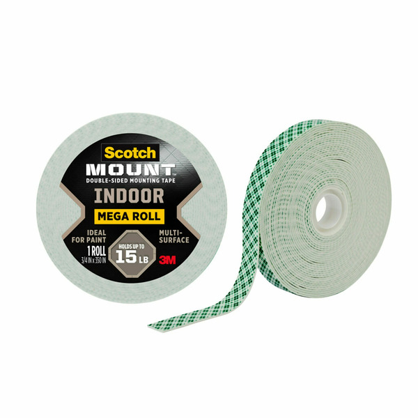 Scotch-Mount 3M Indoor Double-Sided Mounting Tape 0.75-in x 29.17 Feet Double-Sided Tape