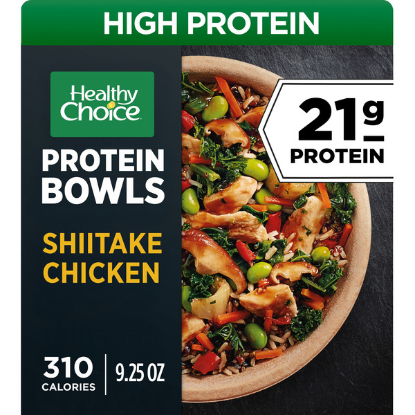 Healthy Choice Protein Bowls Shiitake Chicken, High Protein Frozen