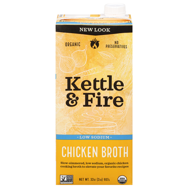 Kettle & Fire Broth, Low Sodium, Chicken