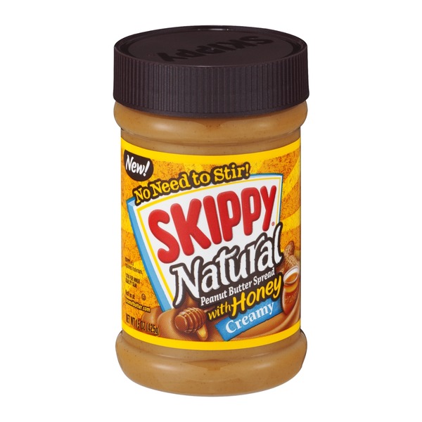 Skippy Natural Creamy Peanut Butter Spread with Honey (15 oz) Instacart