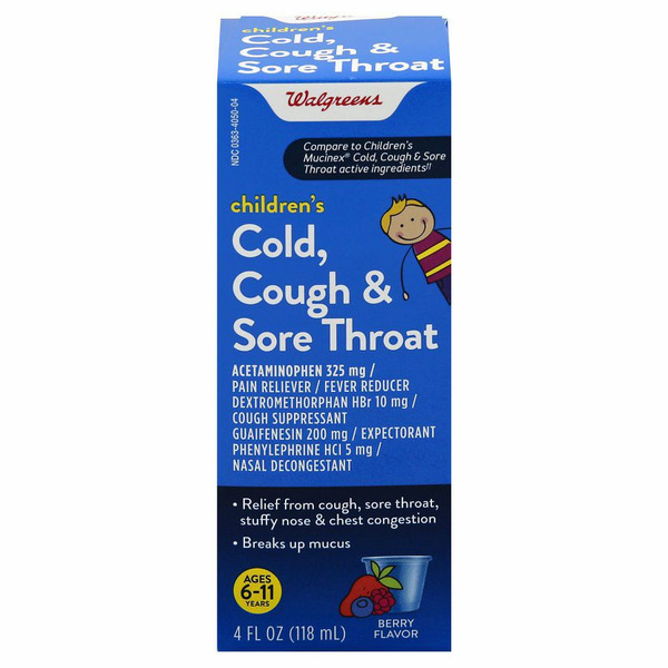 Walgreens Walgreens Children's Cold, Cough & Sore Throat Solution