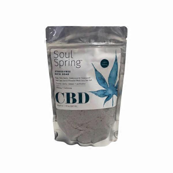 SoulSpring Stress Free CBD Bath Soak Same-Day Delivery or