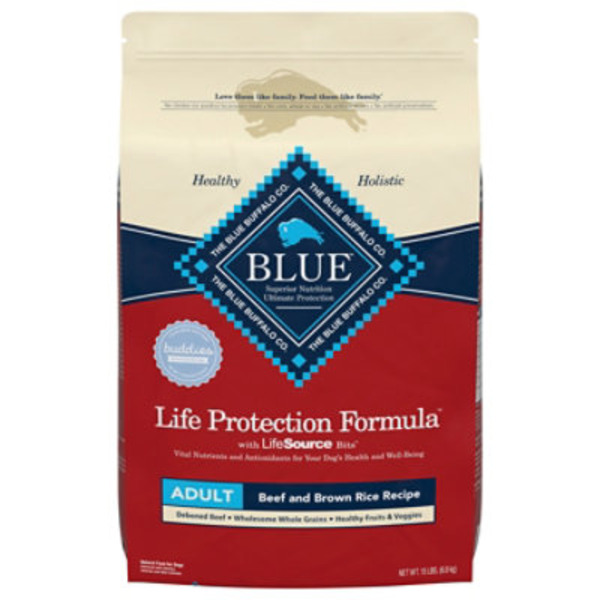 Blue Buffalo Life Protection Formula Natural Adult Dry Dog Food, Beef and Brown Rice