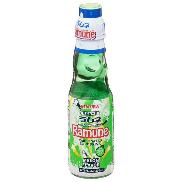 Kimura Carbonated Soft Drink Melon Flavor Ramune Same-Day Delivery