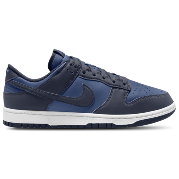 Nike Men's Dunk Low Shoes, Size 9.5, Medium/D - Mystic Navy & Marine & White