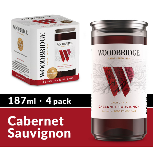 Publix Woodbridge Sauvignon Red Wine Mini Cans SameDay