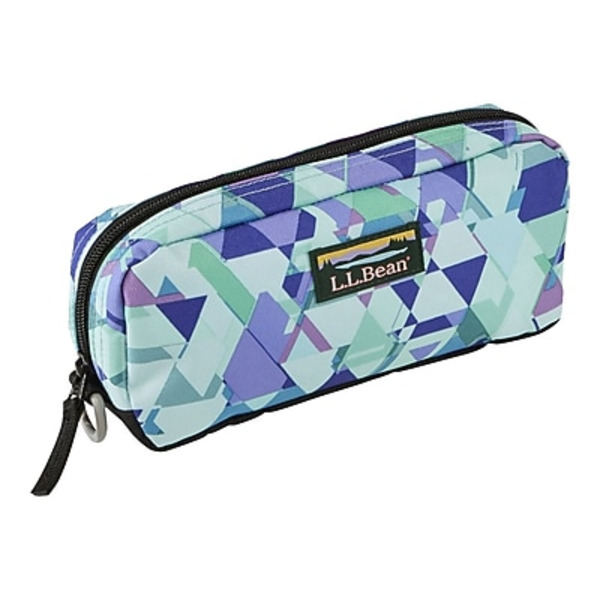 L.L.Bean Mint Prism Zipper Polyester Pencil Case