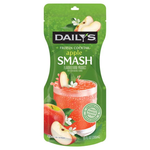 Daily's Apple Smash Ready to Drink Frozen Cocktail, 10 FL OZ Pouch