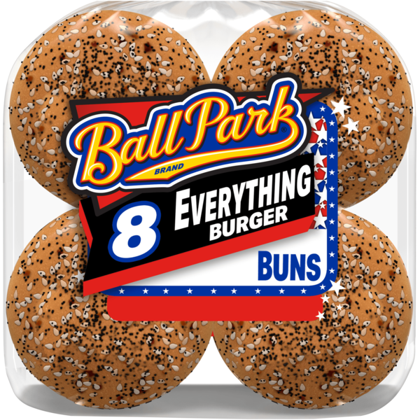 Ball Park 8 ct, Everything, Burger Buns, Hamburger Buns, 16 oz