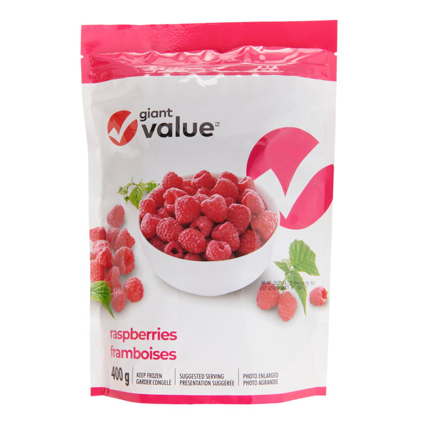 Giant Tiger Raspberry Giant Tiger Giant Value Frozen Raspberries Same-Day Delivery | Instacart