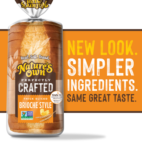 Nature's Own Perfectly Crafted Thick Sliced Brioche Style Bread