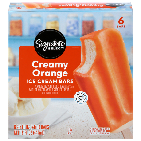 Signature SELECT Creamy Orange Ice Cream Bars
