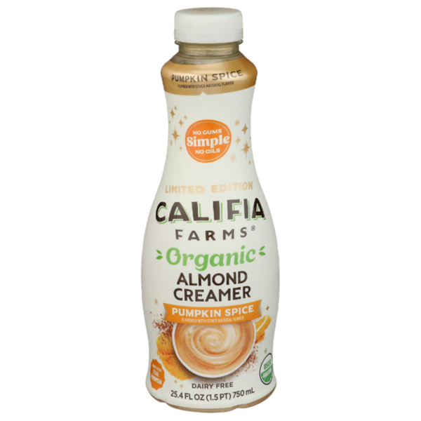 Califia Farms Organic Pumpkin Spice Dairy Free Almond Creamer