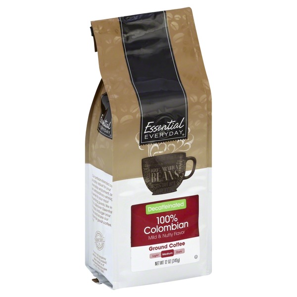 Essential Everyday Coffee, Ground, Medium, 100 Colombian