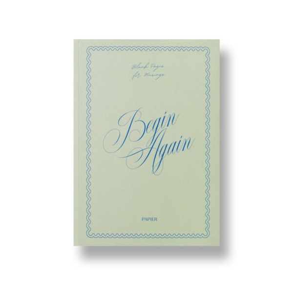 Papier Begin Again Softcover Lined Notebook, 6 x 8.25 in