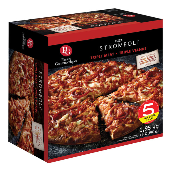 Plaisirs Gastronomiques STROMBOLI Triple Meat Pizza 5 x 390 g