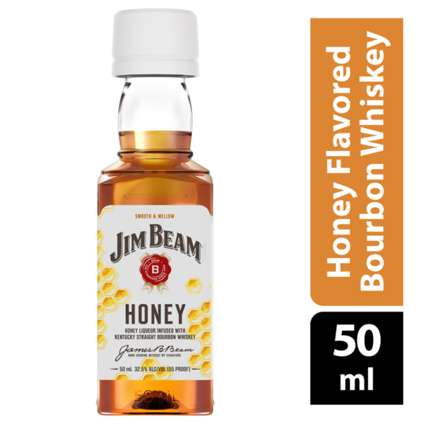 ハワイ　メネフネ 　希少　MENEHUNE Jim Beam ボトル Jim Beam Honey Flavored Whiskey, 10 Pack 50 ml PET Bottles, 33